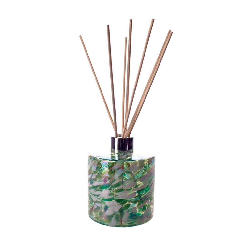 Amelia Art Glass Mint Green & White Iridescence Cylinder Reed Diffuser £14.84